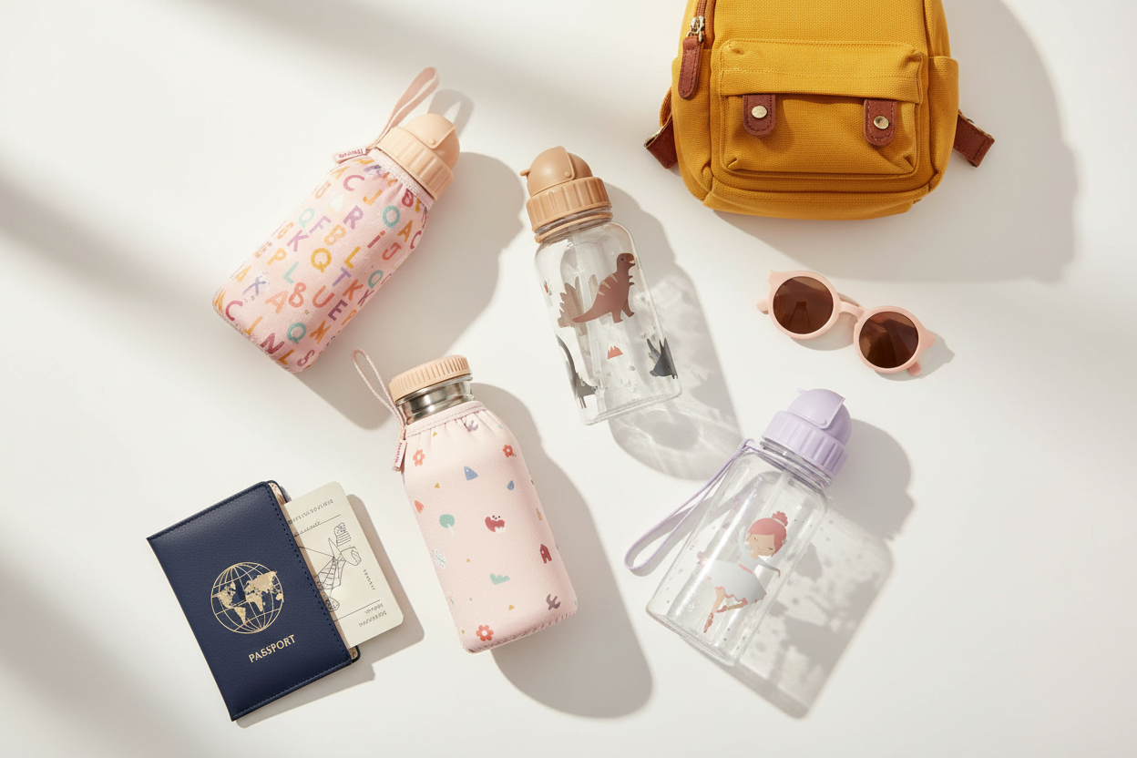 Kunststoff- und Edelstahl-Kindertrinkflasche im Vergleich – Ratgeber Kindertrinkflasche | ReiseHelden