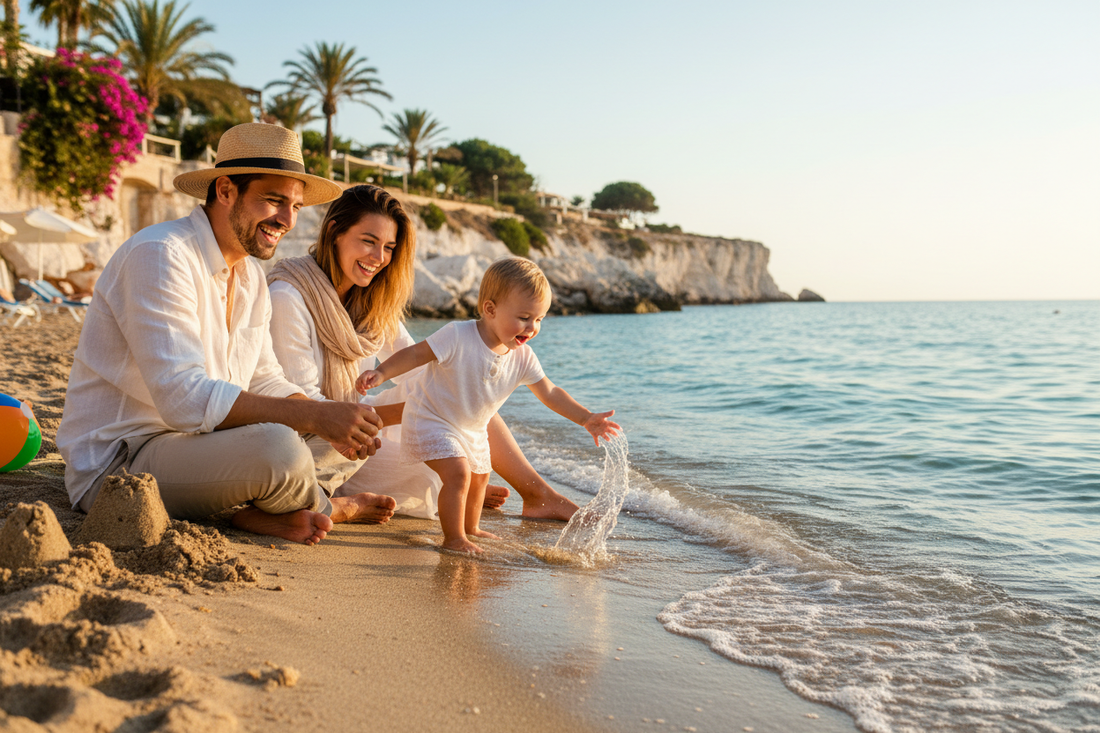 Mutter packt Reisetasche mit Baby-Zubehör – Checkliste Reisen mit Baby | ReiseHelden