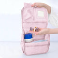  Kinder-Kulturtasche Pink geöffnet – geräumiges Hauptfach für Reiseutensilien