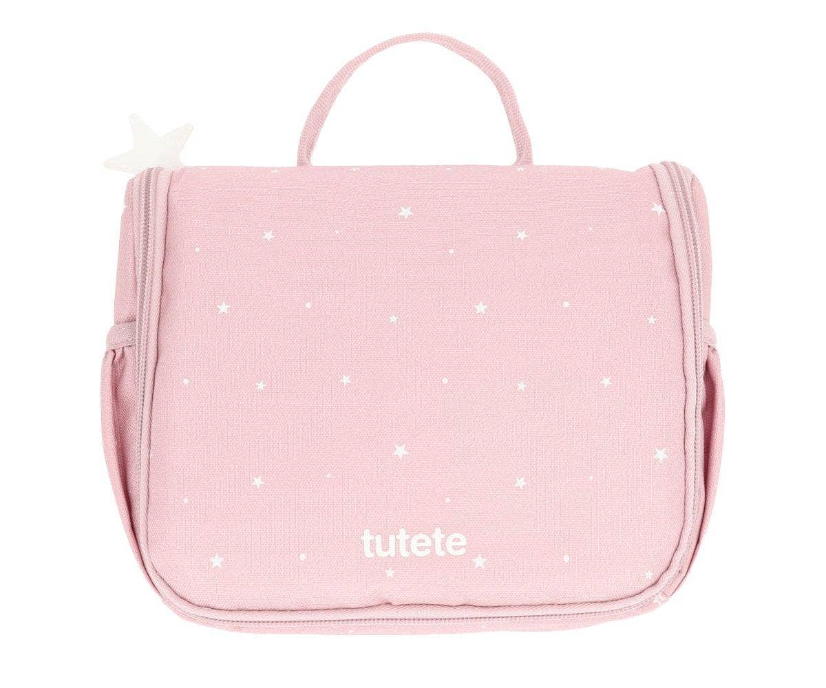 Kulturtasche für Kinder – Tutete Stars in Pink