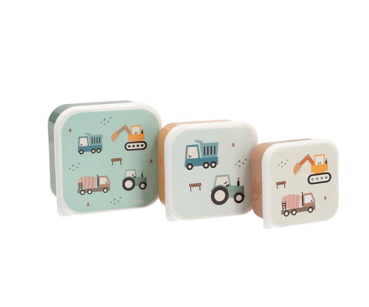 Kinder-Lunchbox Set mit LKW-Motiv BPA-frei 3 Größen von Tutete