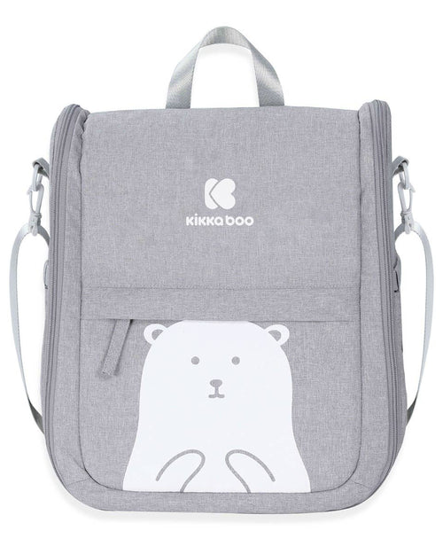 Kompaktes Reisebett Bär Grau mit 2-in-1-Tasche für Babys