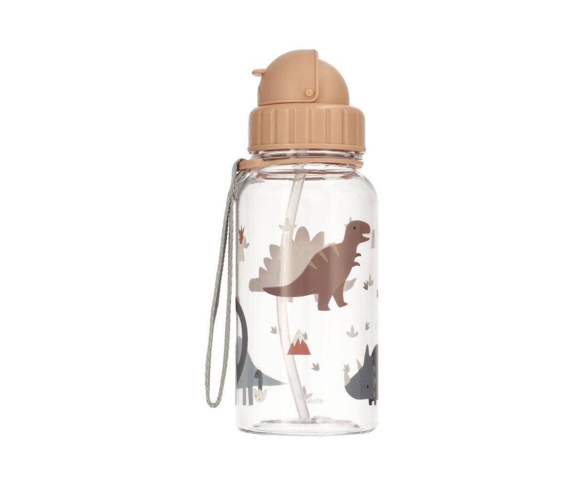 Kinder-Trinkflasche Dinos World 500ml BPA-frei mit Strohhalm