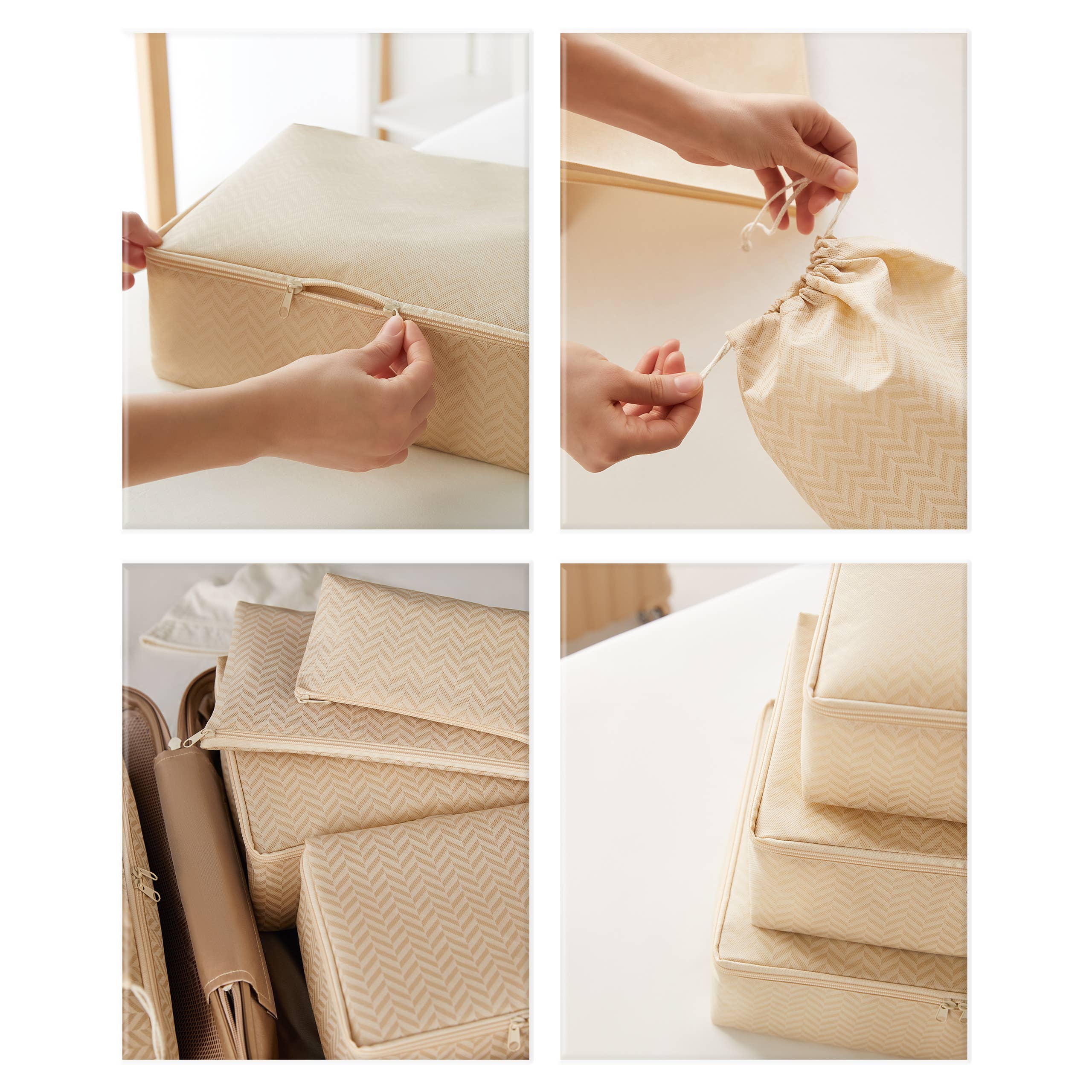  Packwürfel geöffnet – Kleidung falten & kompakt verstauen