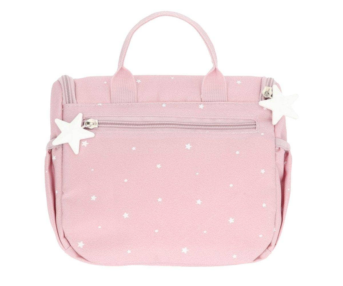 Tutete Kulturtasche Stars Pink Detail – Sternenmuster & robuster Reißverschluss