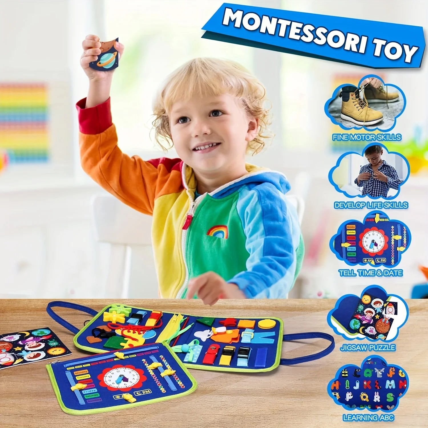 Lernspielzeug Reise – Busy Book für Kinder ab 1 Jahr