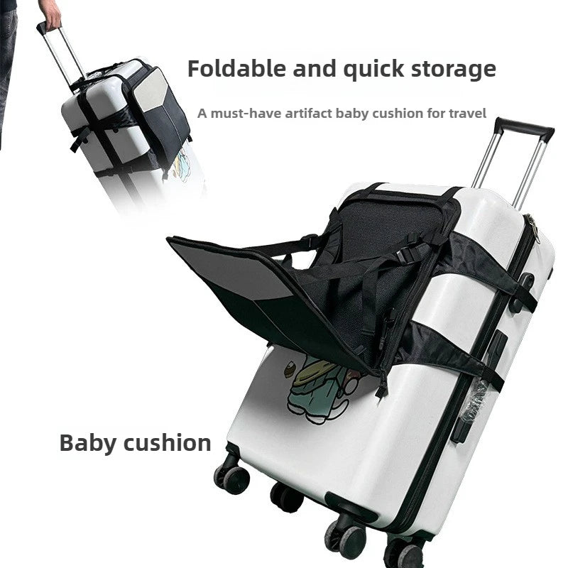 Trolley Kindersitz mit 3-Punkt-Sicherheitsgurt – Seitenansicht