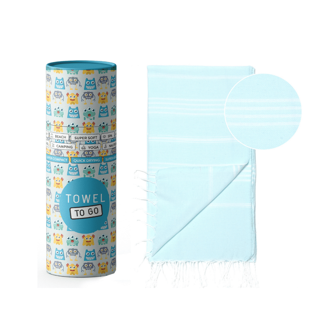 Kinder Hammam-Handtuch Ipanema in Mint aus 100% Baumwolle