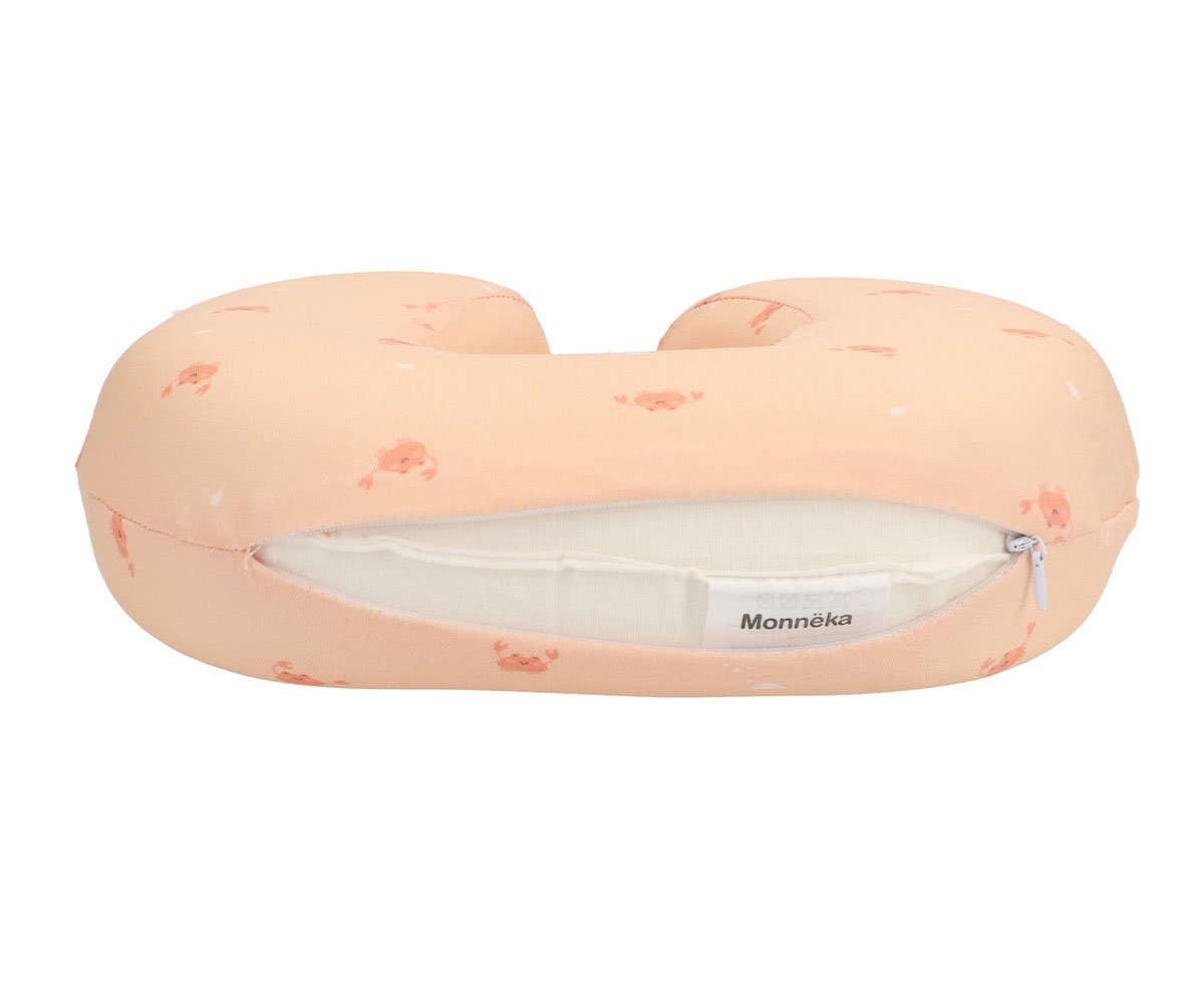 Kinder-Reisekissen Krabbe – Memory Foam Nackenkissen für unterwegs