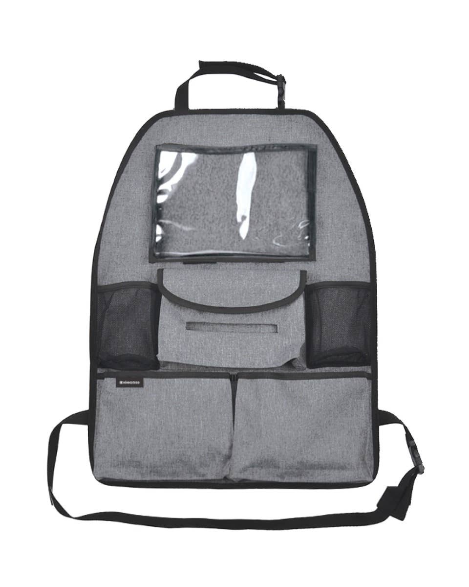 Kikkaboo Auto-Organizer mit Tablet-Halterung und Stauraum für Familien
