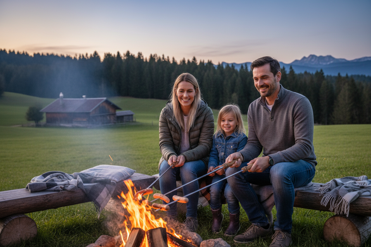 Grillspieß aus Edelstahl – ideal für Stockbrot, Marshmallows und Würstel am Lagerfeuer