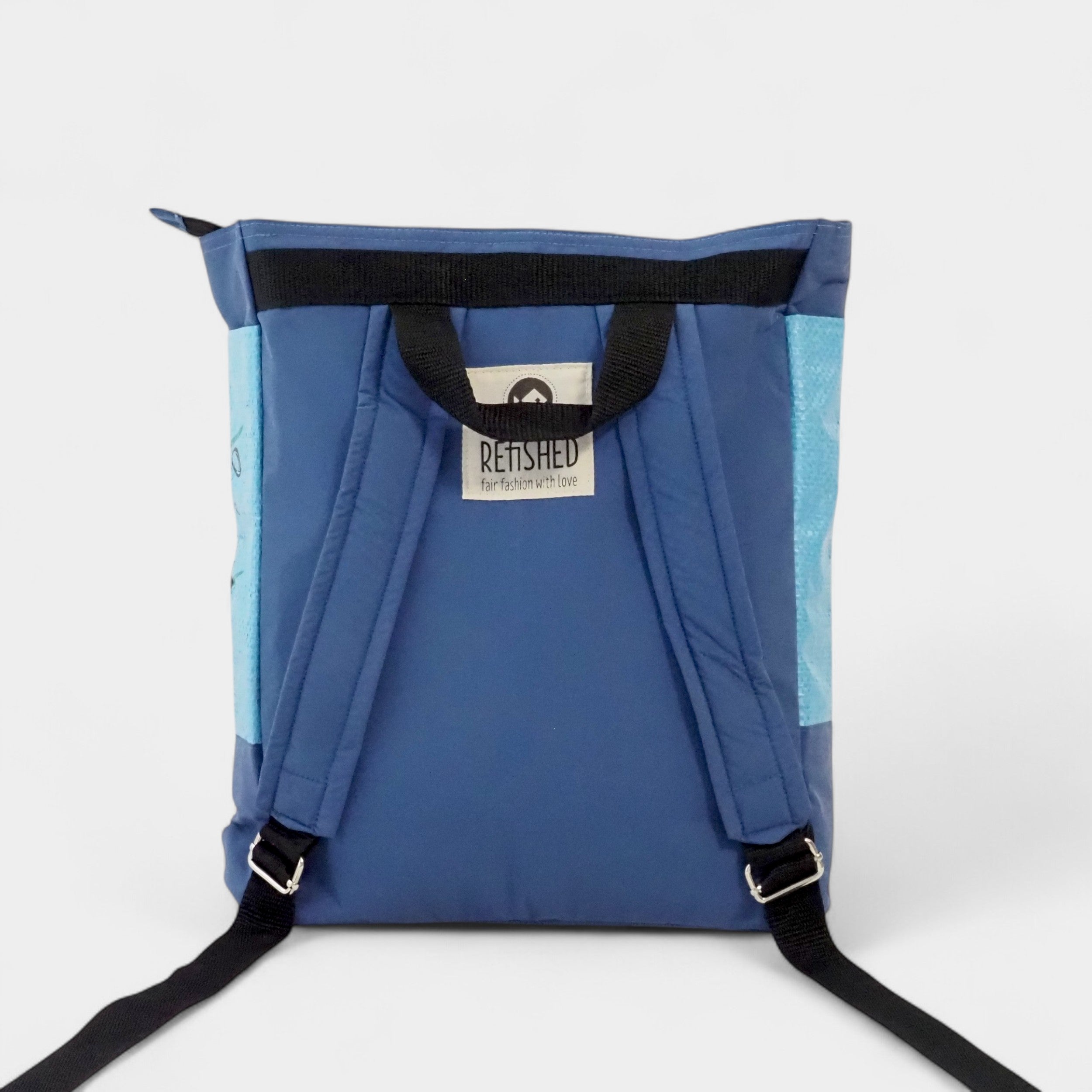 Nachhaltiger Kinderrucksack – Hellblau | Handgemacht aus Kambodscha